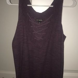 Purple top with cold shoulders!